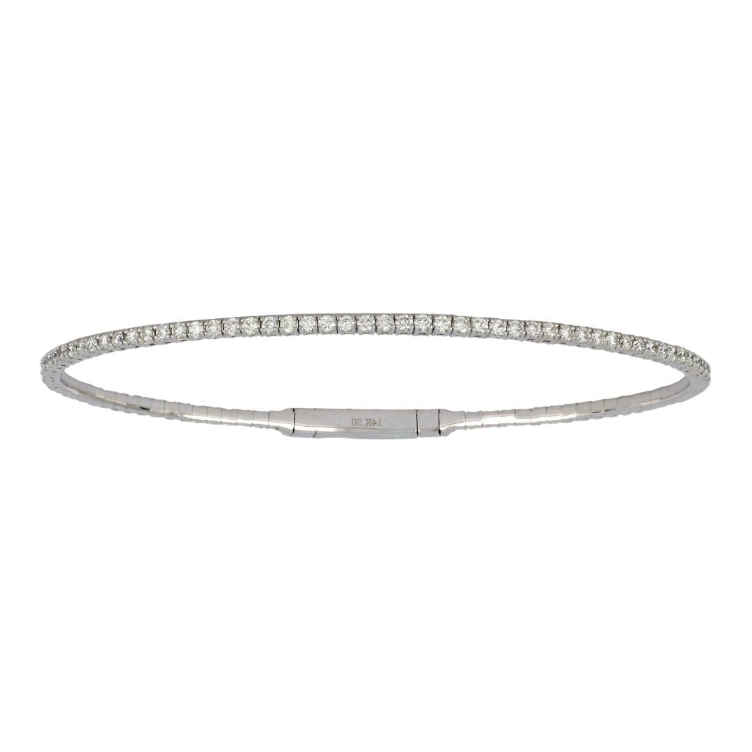 White Diamond Flexi Bangle (White Diamond 1.34 cts.) Not Net