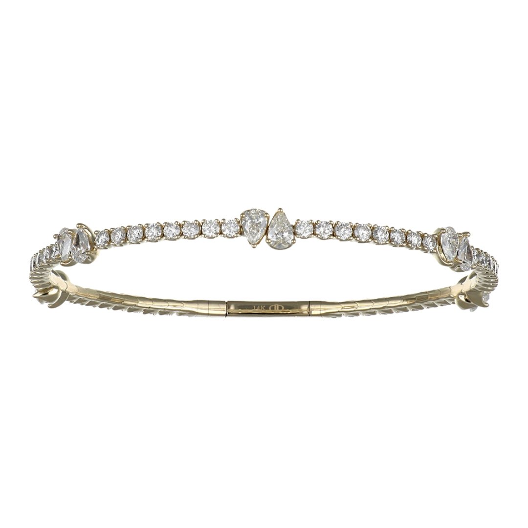 Buy White Diamond Flexi Bangle (White Diamond 2 cts. White Diamond 2.17 cts.) at Kay&