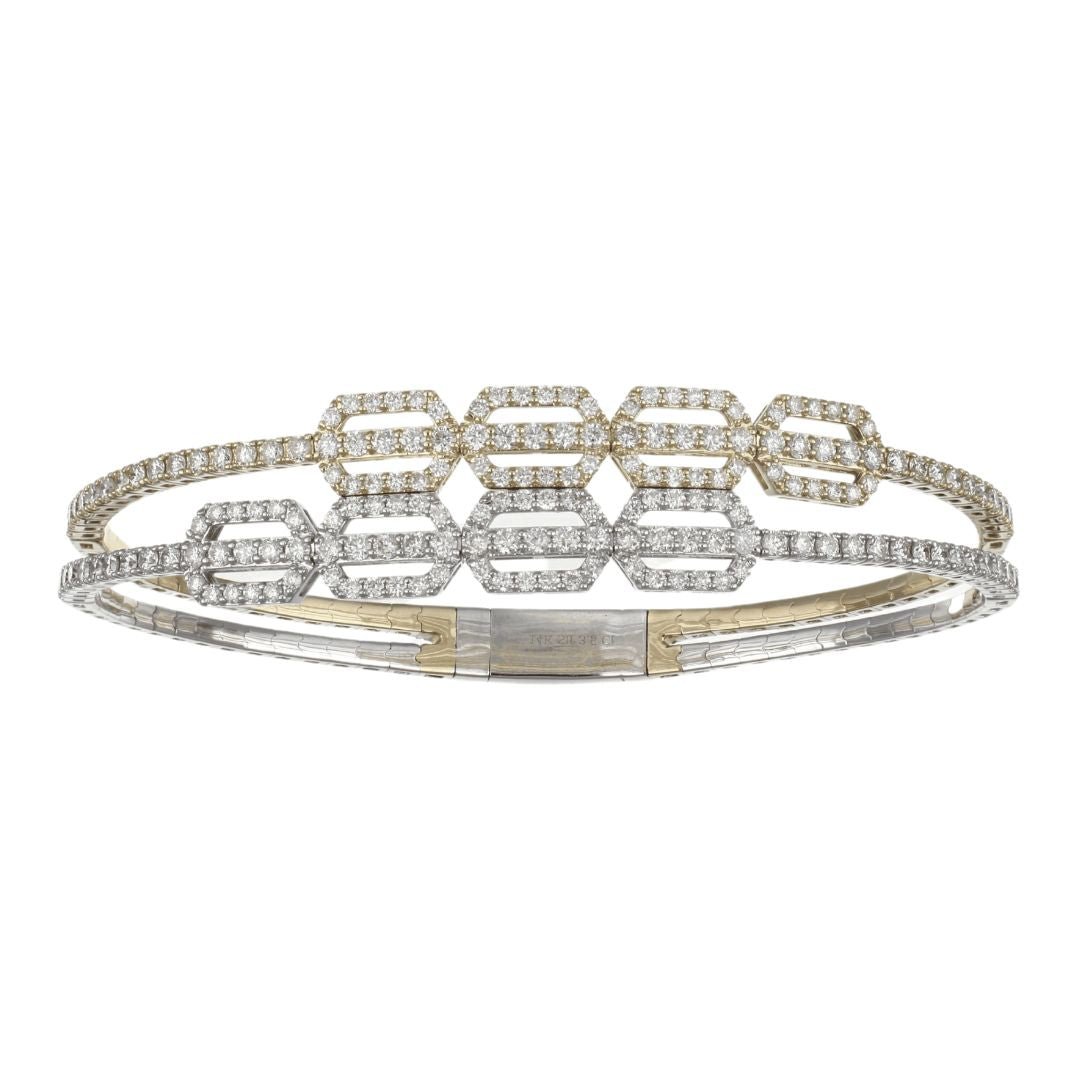 White Diamond Flexi Bangle (White Diamond 2.9 cts.) Not Net