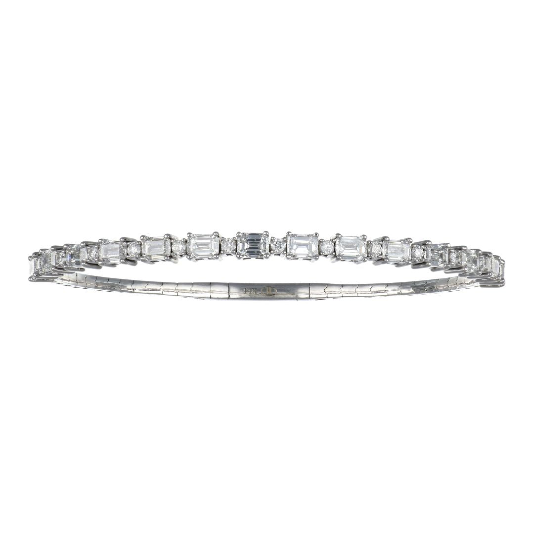 White Diamond Flexi Bangle (White Diamond 3.63 cts. White Diamond Included cts.) Not Net
