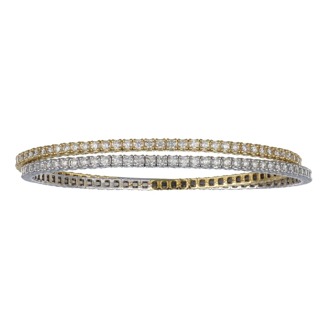Buy White Diamond Flexi Bangle (White Diamond 4 cts.) at Kay&
