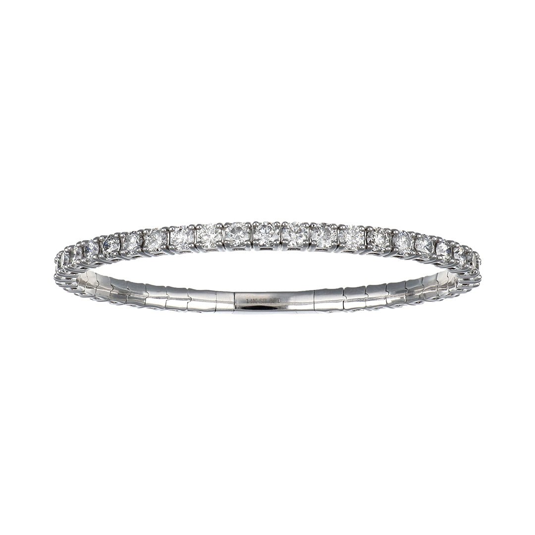 White Diamond Flexi Bangle (White Diamond 7.85 cts.) Not Net