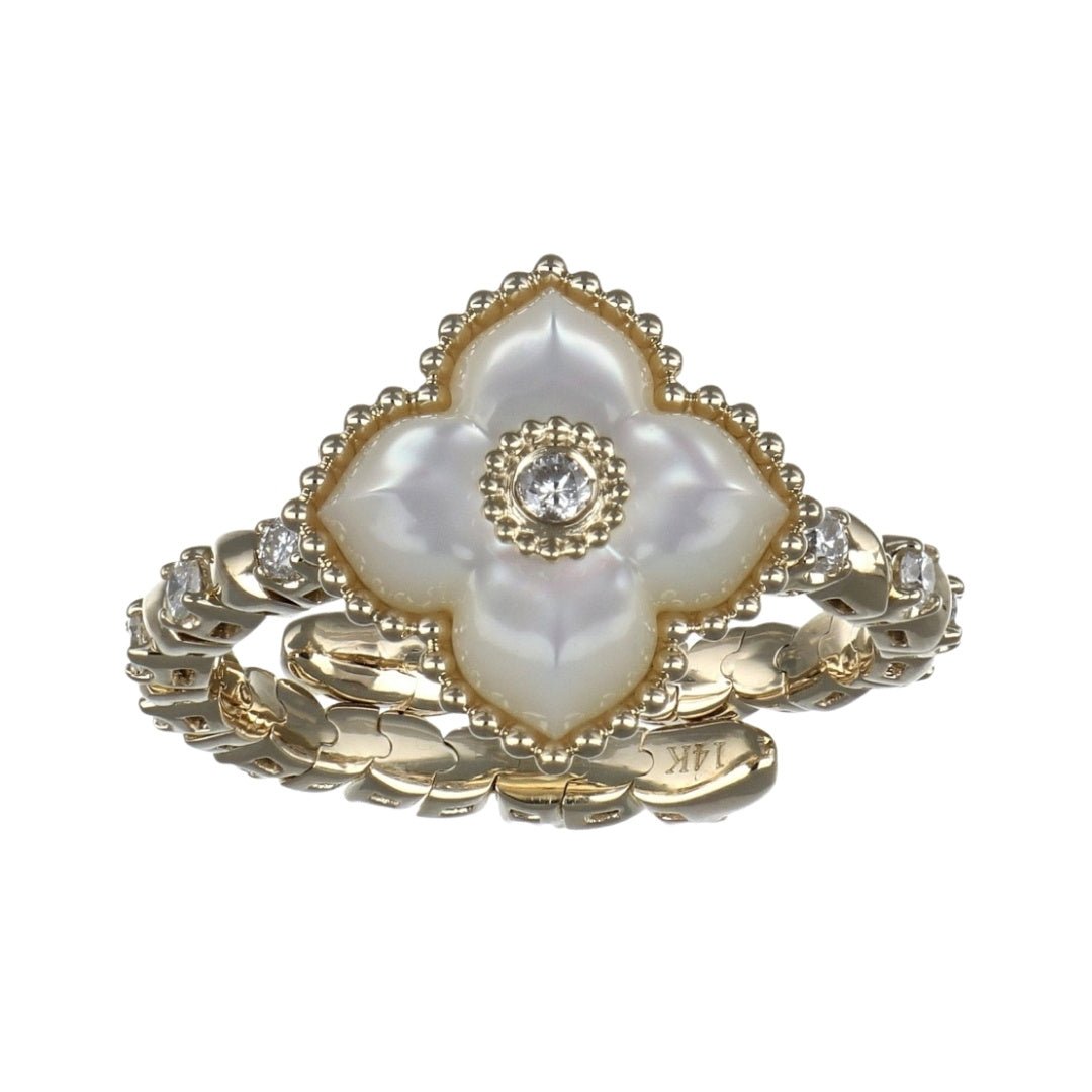 White Diamond Flexi Ring (Mother of Pearl White Diamond 0.33 cts.) Not Net