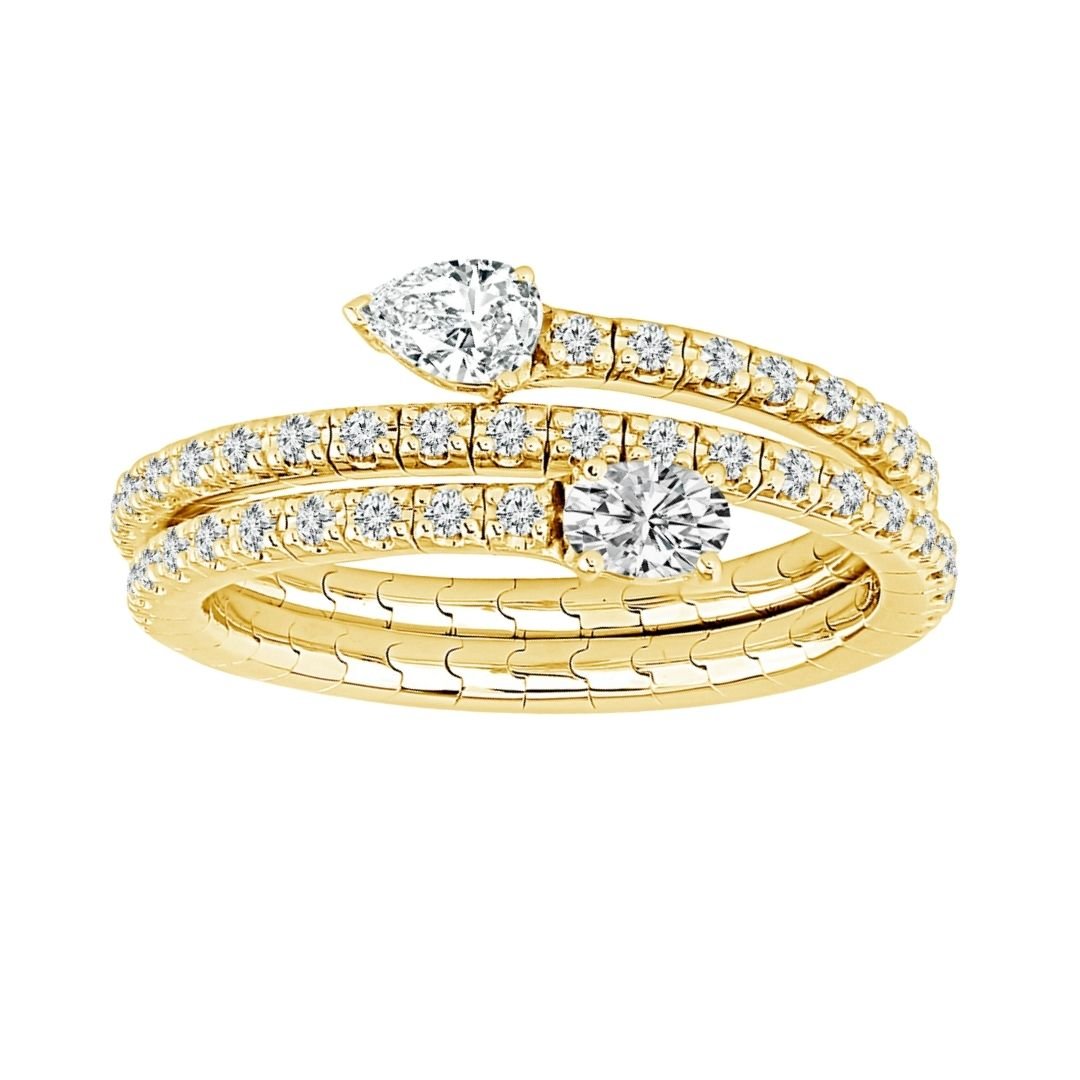 Buy White Diamond Flexi Ring (White Diamond 0.16 cts. White Diamond 0.16 cts. White Diamond 0.22 cts.) at Kay's Fine Jewelry