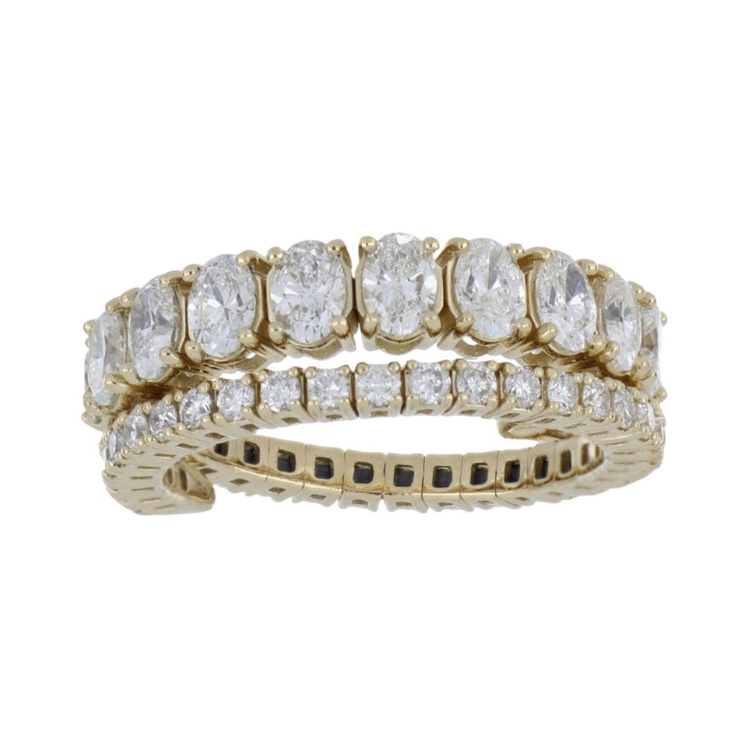 White Diamond Flexi Ring (White Diamond 1.35 cts. White Diamond 0.75 cts.) Not Net