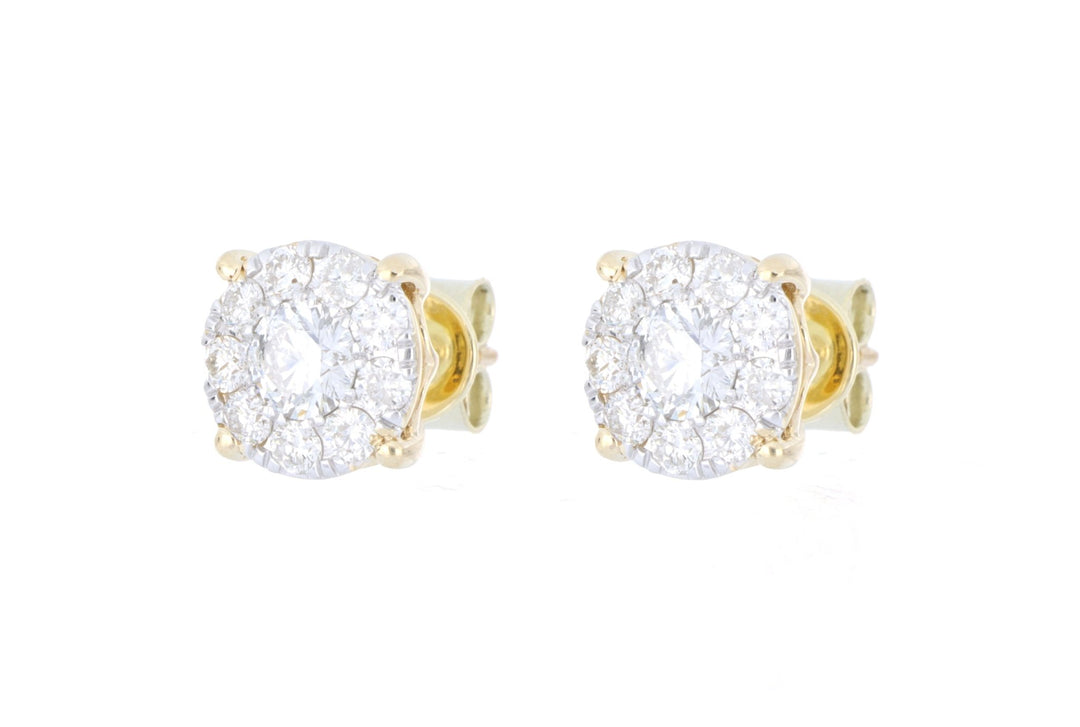 White Diamond Ladies Earrings (White Diamond 0.34 cts. White Diamond 0.4 cts.) Not Net