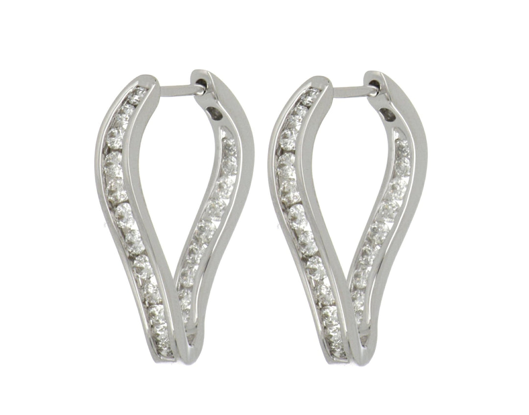 Buy White Diamond Ladies Earrings (White Diamond 0.981 cts.) at Kay's Fine Jewelry