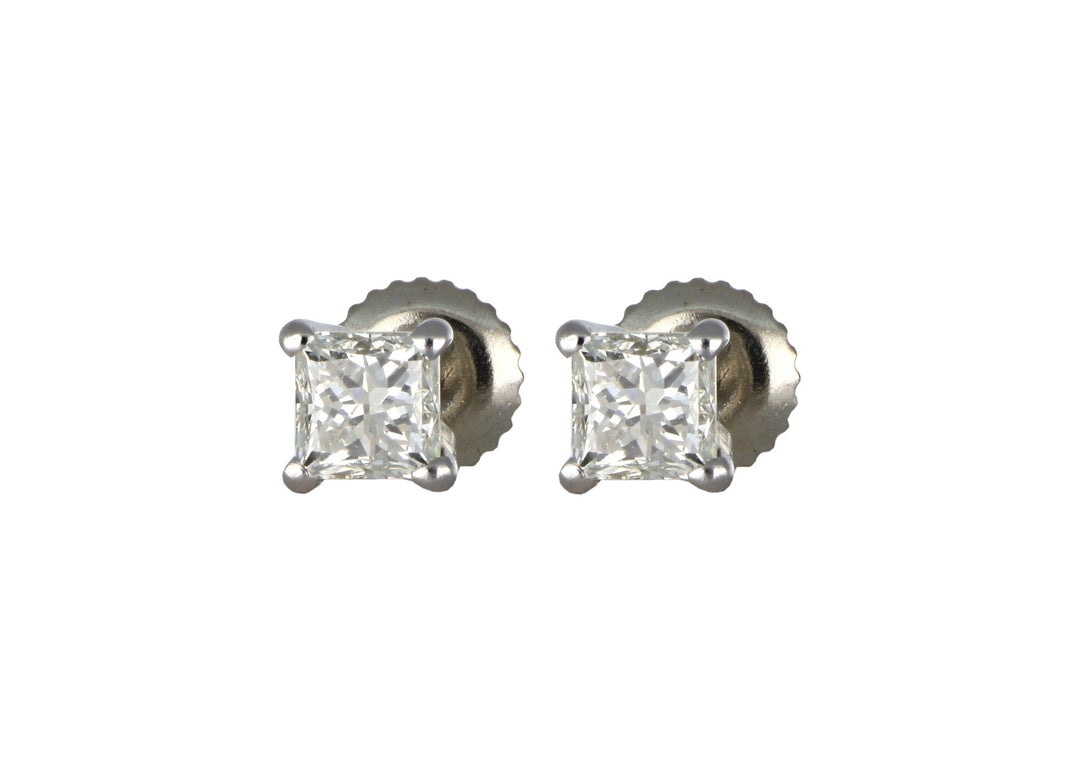 White Diamond Ladies Earrings (White Diamond 1.01 cts.) Not Net