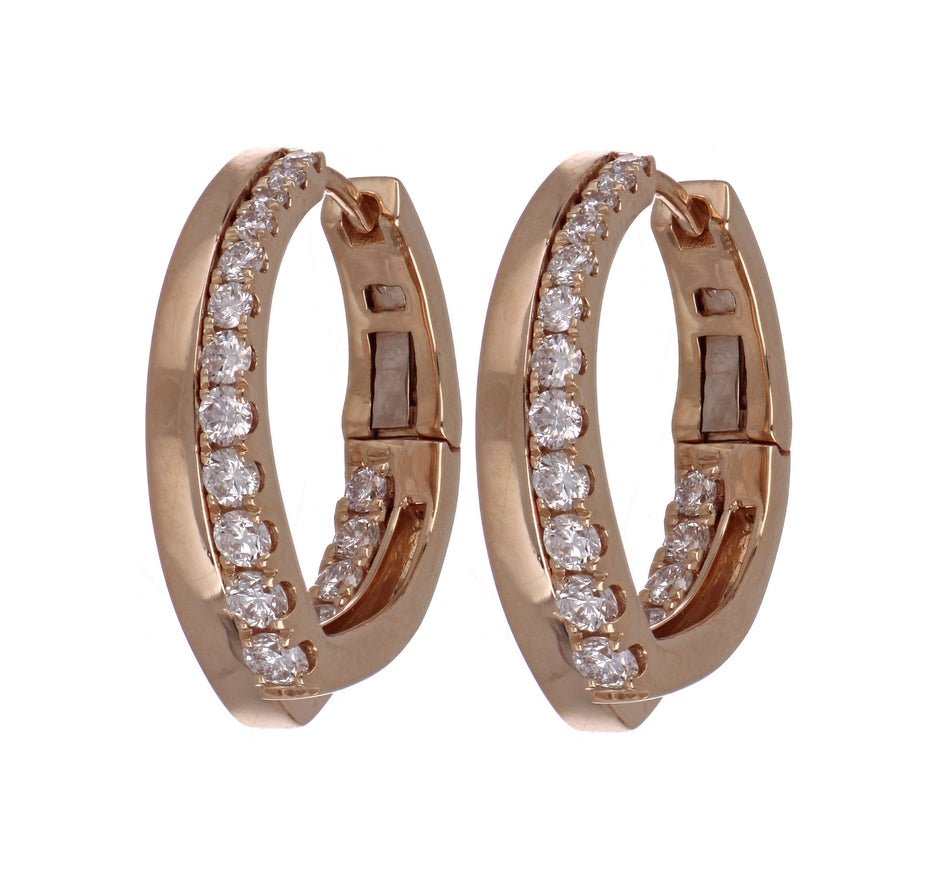 White Diamond Ladies Earrings (White Diamond 1.02 cts.) Not Net