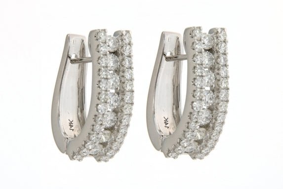 Buy White Diamond Ladies Earrings (White Diamond 1.09 cts. White Diamond 1.27 cts.) at Kay's Fine Jewelry