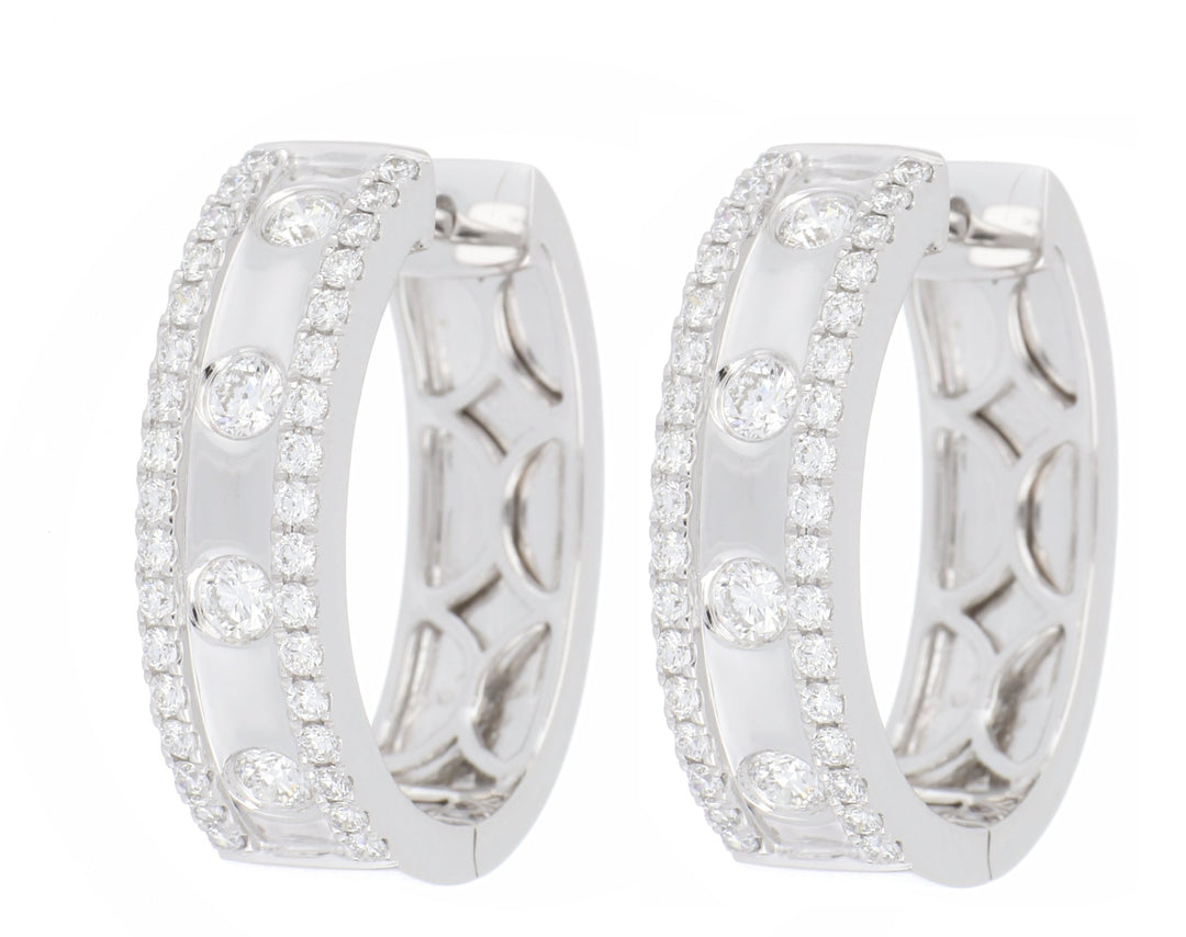 White Diamond Ladies Earrings (White Diamond 1.15 cts.) Not Net