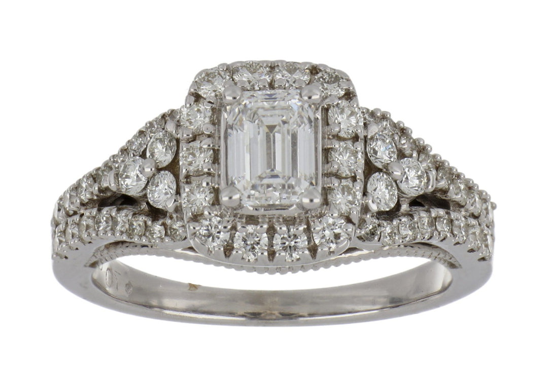 White Diamond Ladies Ring (White Diamond 0.75 cts. Round White Diamond 1.5 cts.) Not Net