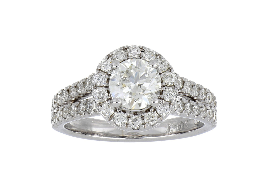 White Diamond Ladies Ring (White Diamond 1 cts. White Diamond 0.75 cts.) Not Net