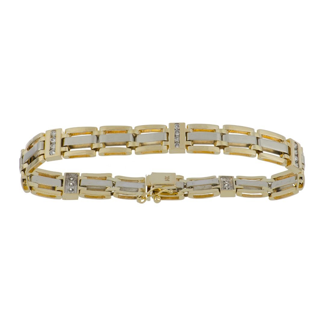Buy White Diamond Men's Bracelet (White Diamond 1.85 cts) at Kay's Fine Jewelry