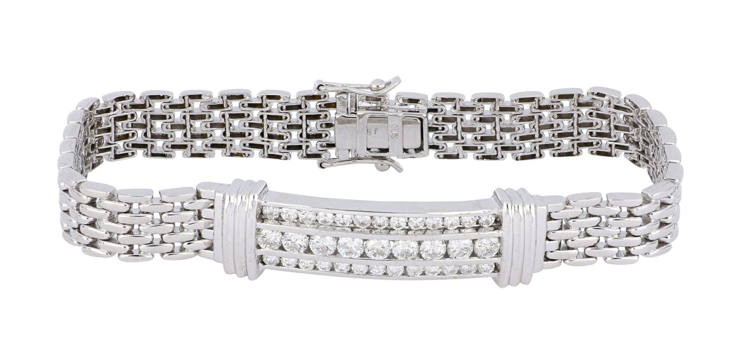 White Diamond Men's Bracelet (White Diamond 2.33 cts.) Not Net