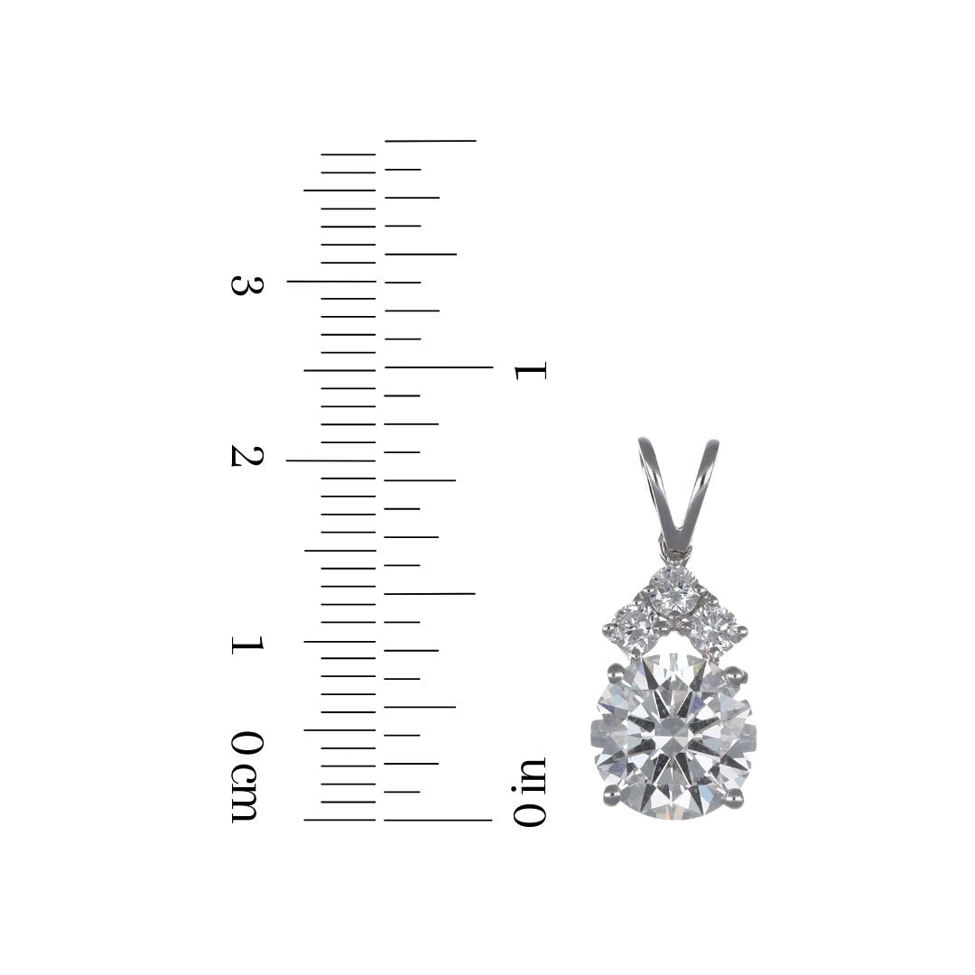Buy White Diamond Pendant (Lab Grown White Diamond 3.02 cts. Lab Grown White Diamond 0.29 cts.) at Kay's Fine Jewelry
