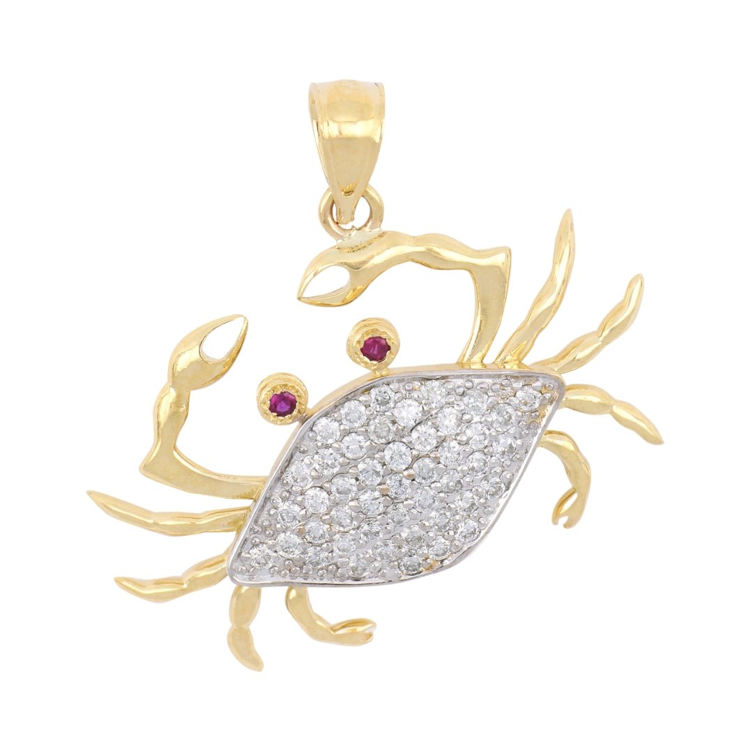 White Diamond Pendant (White Diamond 0.46 cts. Ruby 0.03 cts.) Not Net