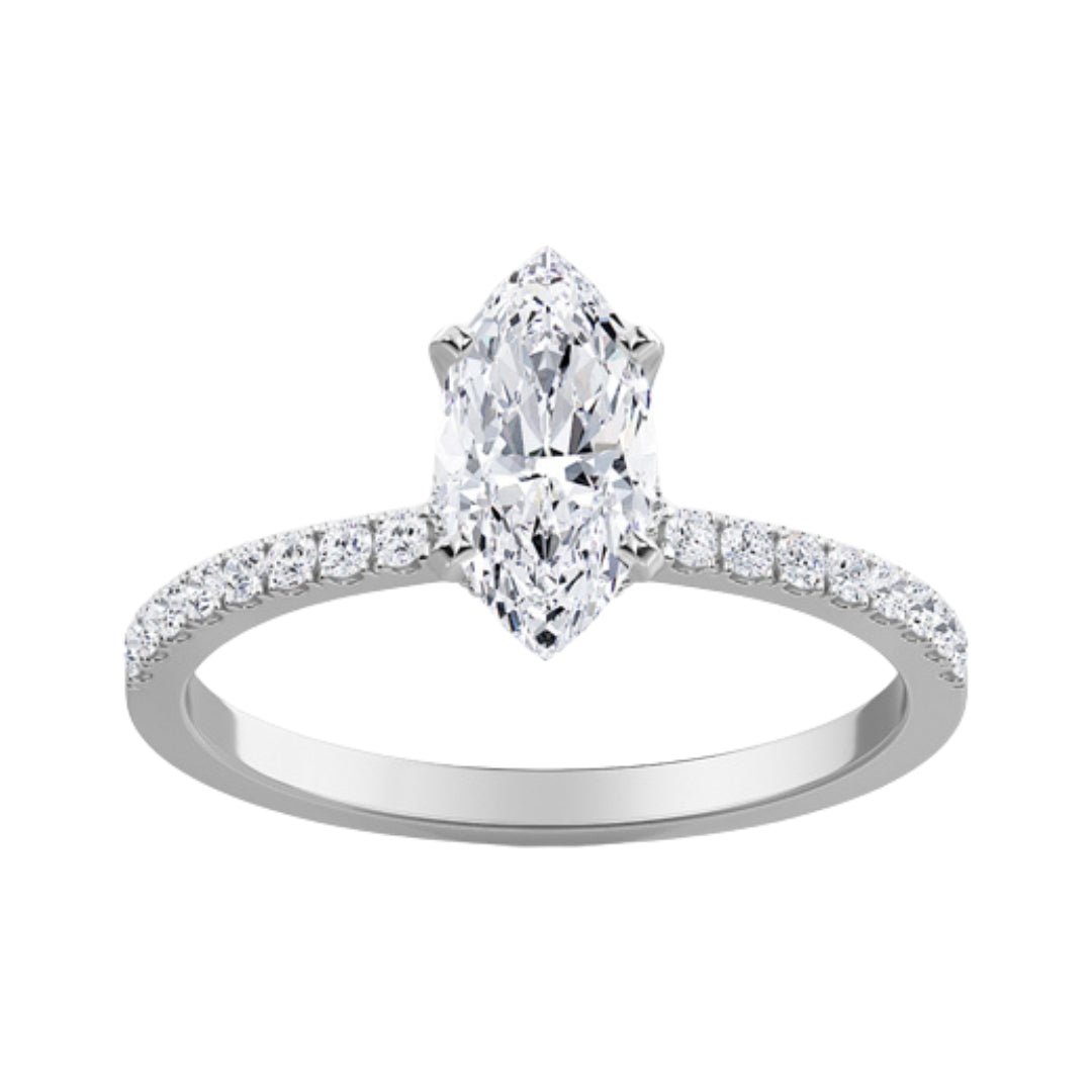 Buy White Diamond Ring (Lab Grown White Diamond 1.54 cts. E VS2 Lab Grown White Diamond 0.25 cts.) at Kay's Fine Jewelry