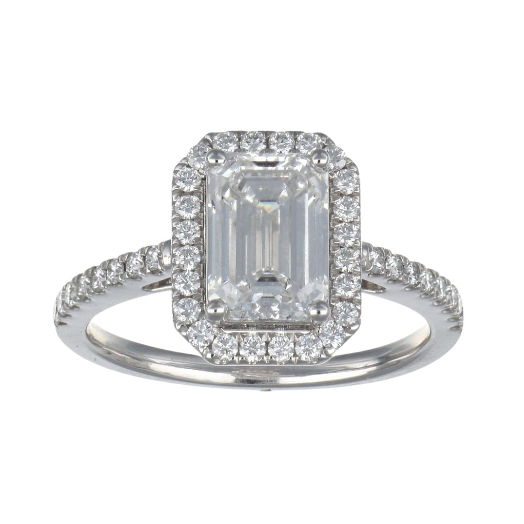 White Diamond Ring (Lab Grown White Diamond 2.04 cts. E VS1 Lab Grown White Diamond 0.38 cts.) Not Net