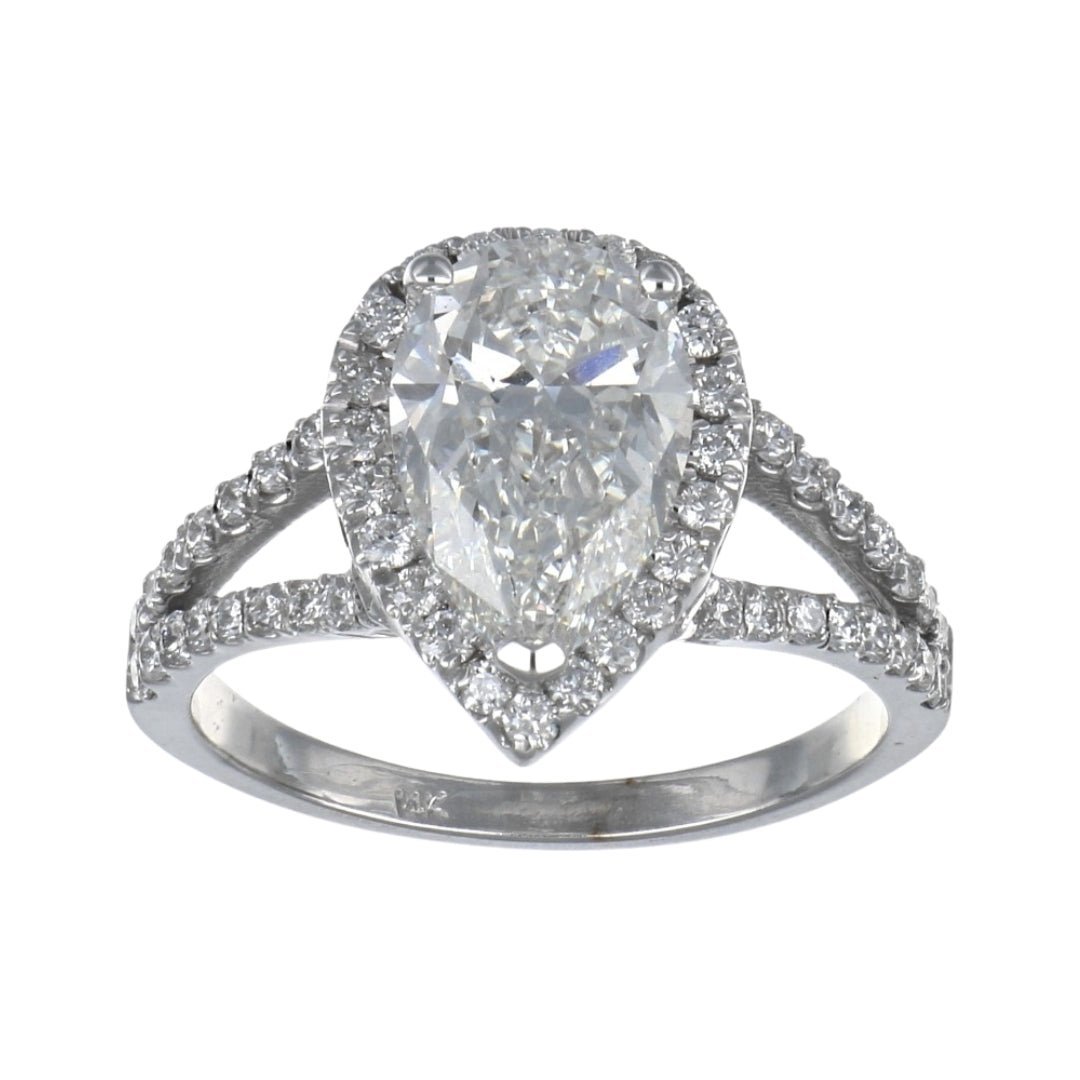 White Diamond Ring (Lab Grown White Diamond 2.06 cts. G VS1 Lab Grown White Diamond 0.63 cts.) Not Net