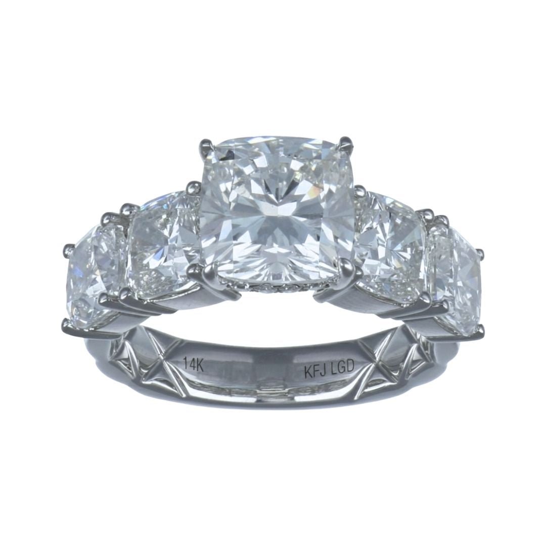 Buy White Diamond Ring (Lab Grown White Diamond 3.01 cts. Lab Grown White Diamond 2.09 cts. Lab Grown White Diamond 1.91 cts.) at Kay's Fine Jewelry