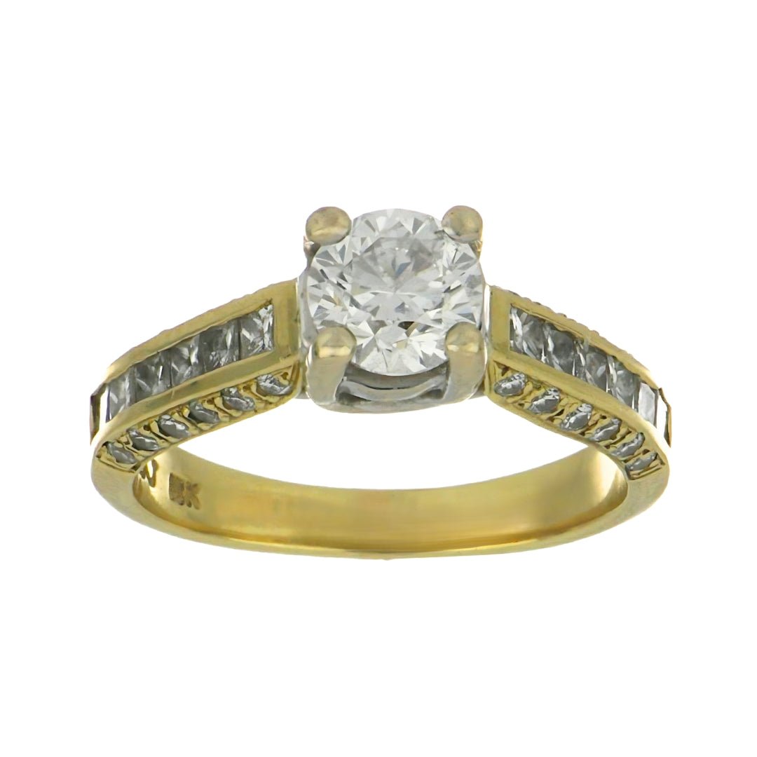 White Diamond Ring (White Diamond 0.49 cts. White Diamond 0.22 cts.) Not Net