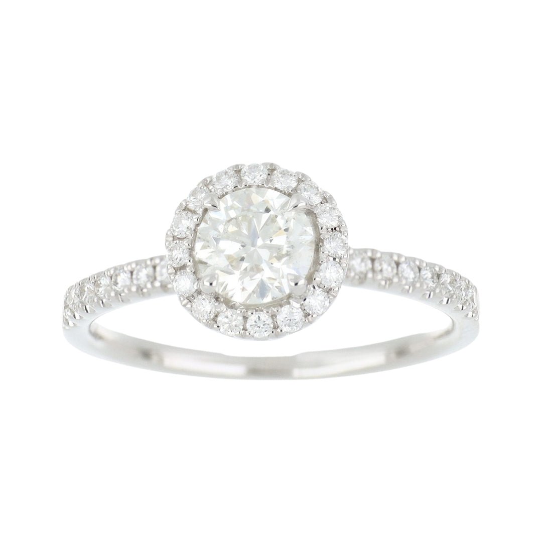 White Diamond Ring (White Diamond 0.7 cts. J SI2 White Diamond 0.35 cts.) Not Net
