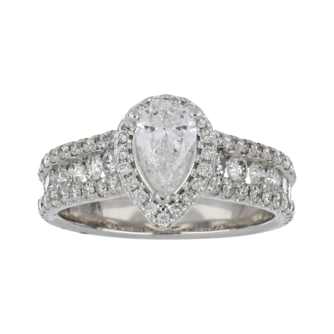 White Diamond Ring (White Diamond 0.76 cts. White Diamond 1 cts.) Not Net