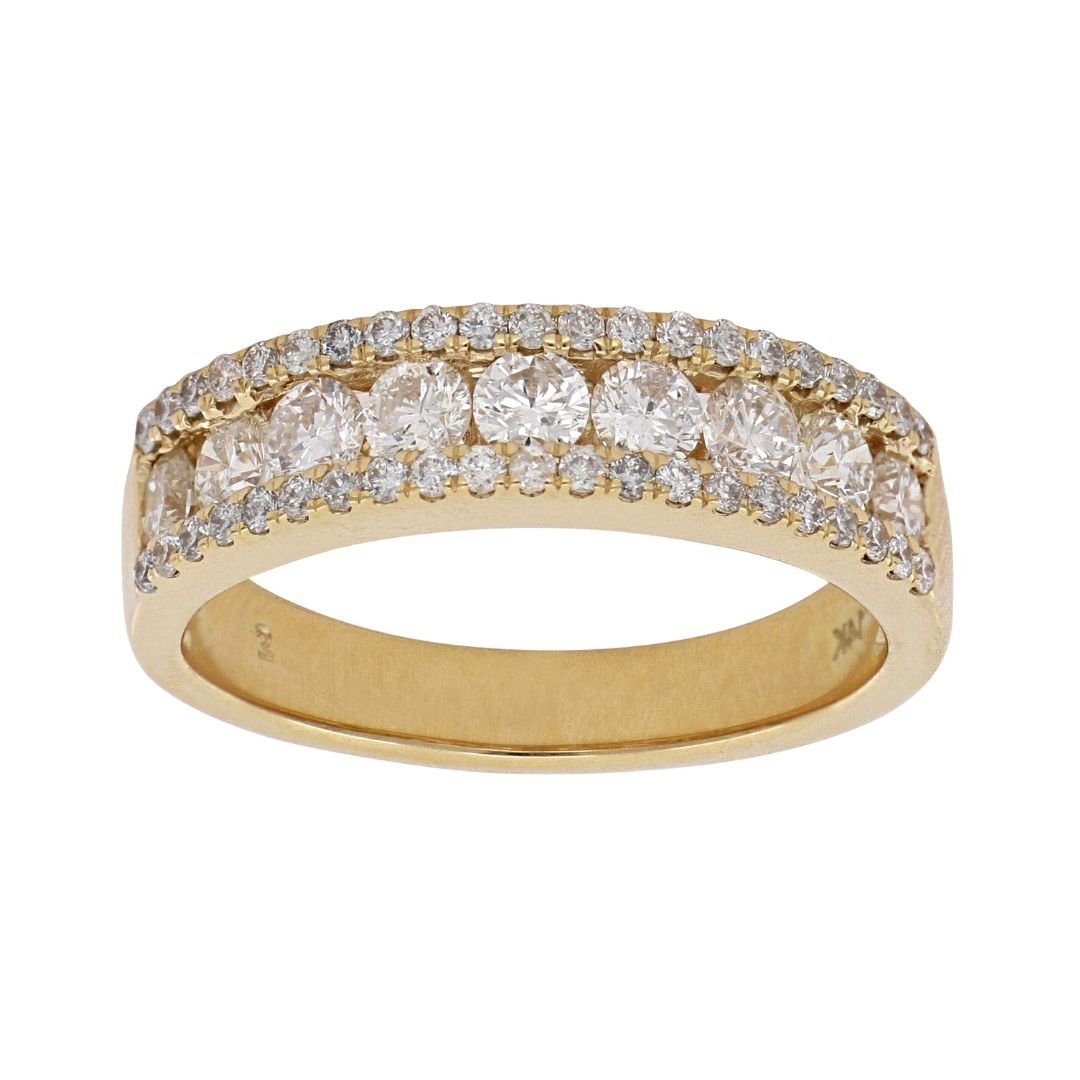 White Diamond Ring (White Diamond 0.81 cts. White Diamond 0.29 cts.) Not Net