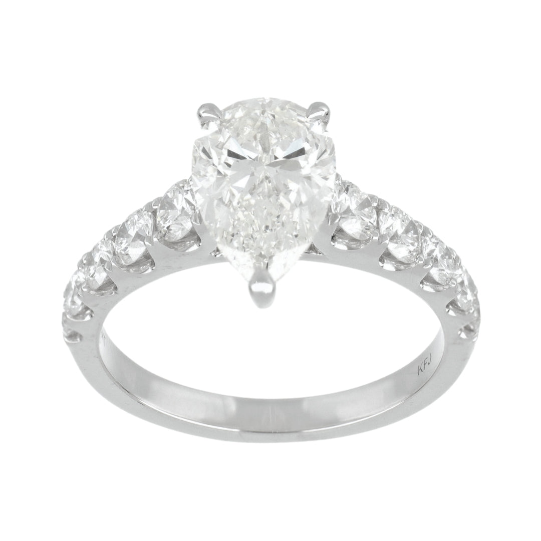 White Diamond Ring (White Diamond 2.21 cts. K SI2 White Diamond 0.84 cts.) Not Net