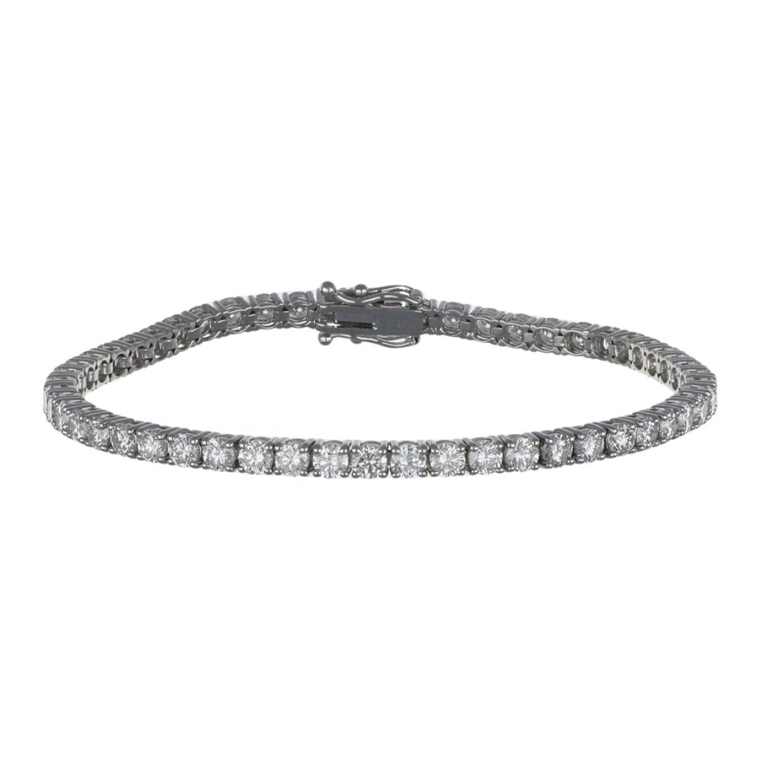White Diamond Tennis Bracelet (Lab Grown White Diamond 6.45 cts.) Not Net