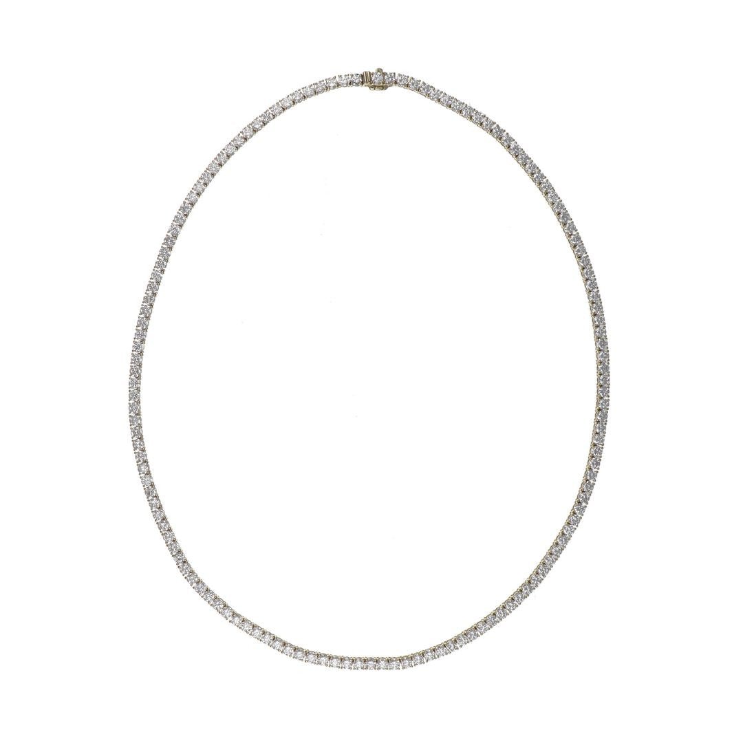 Buy White Diamond Tennis Necklace (Lab Grown White Diamond 15.29 cts.) at Kay's Fine Jewelry