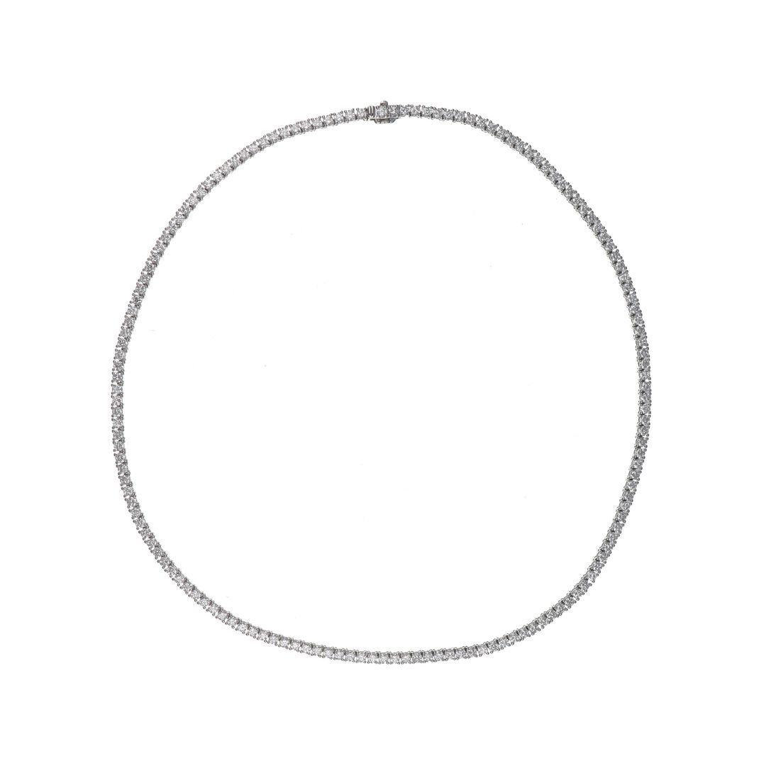 Buy White Diamond Tennis Necklace (Lab Grown White Diamond 9.84 cts.) at Kay's Fine Jewelry