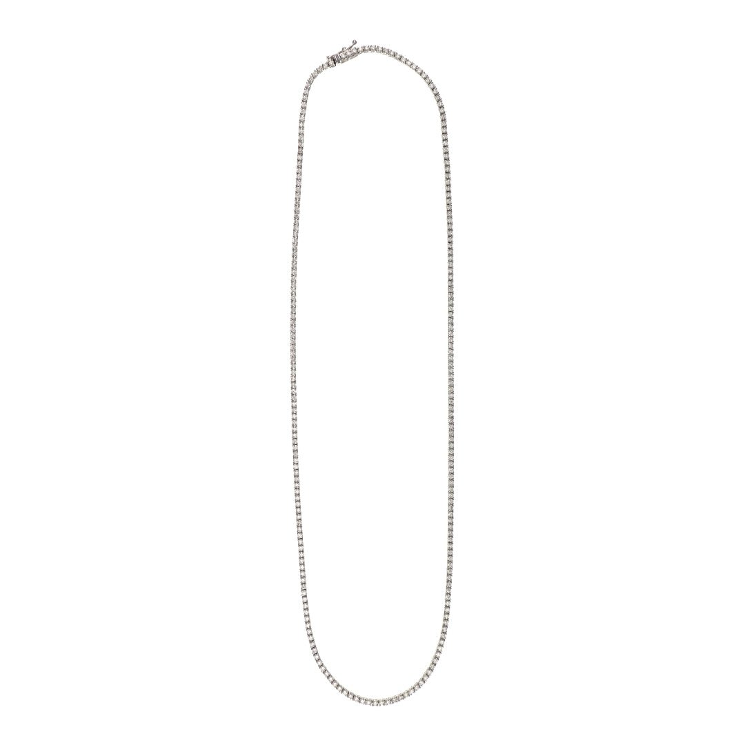 White Diamond Tennis Necklace (White Diamond 3 cts.) Not Net
