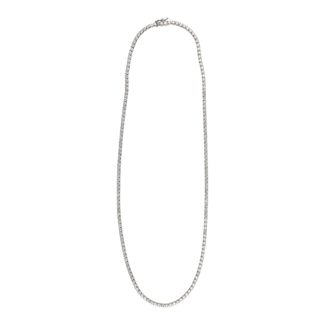 White Diamond Tennis Necklace (White Diamond 9.85 cts.) Not Net
