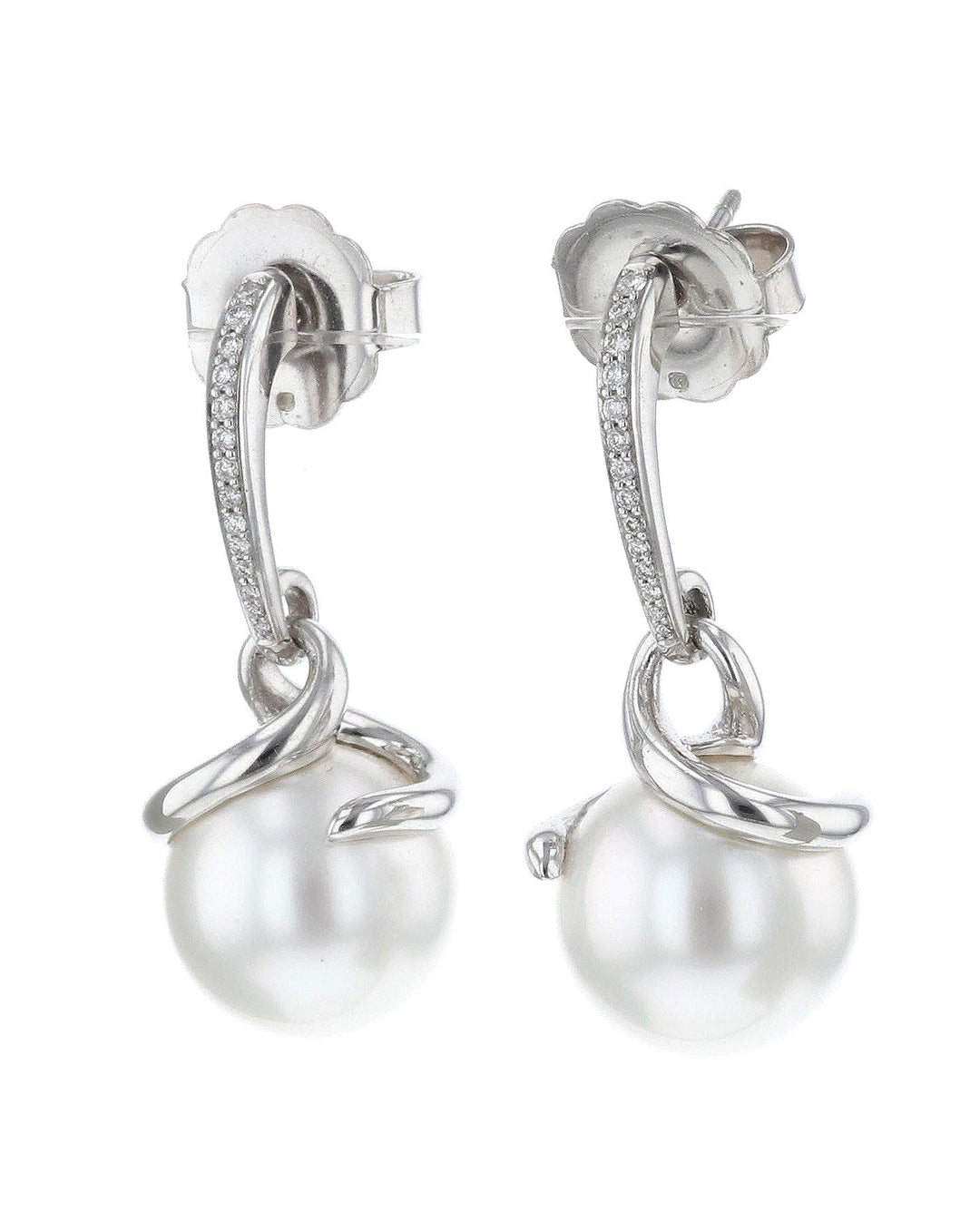Buy White Pearl Earrings (White Diamond 0.12 cts.) at Kay's Fine Jewelry