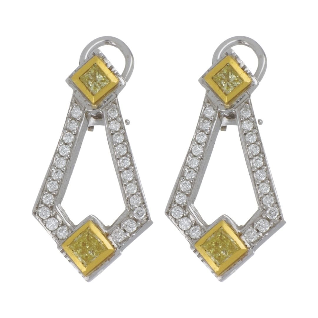 Buy Yellow Diamond Earrings (Yellow Diamond 1.06 cts. White Diamond 0.65 cts.) at Kay's Fine Jewelry