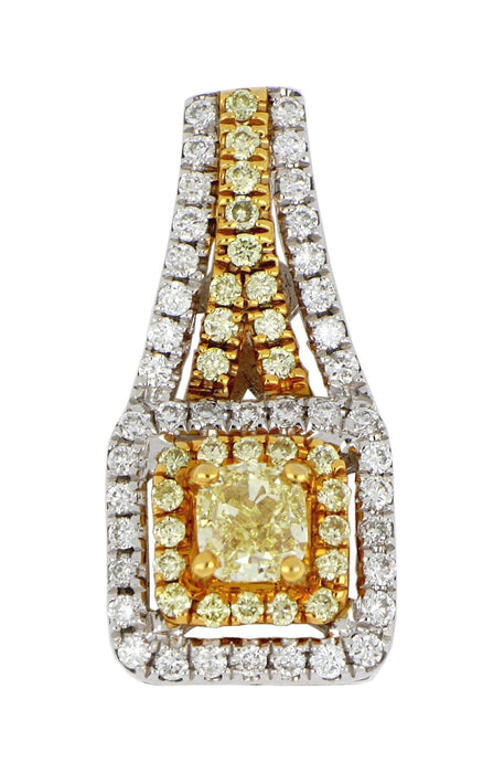 Yellow Diamond Ladies Pendant (Yellow Diamond 0.35 cts. Yellow Diamond 0.14 cts. White Diamond 0.21 cts.) Not Net