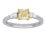 Yellow Diamond Ladies Ring (Yellow Diamond 1.01 cts. White Diamond 0.15 cts. White Diamond 0.11 cts.) Not Net