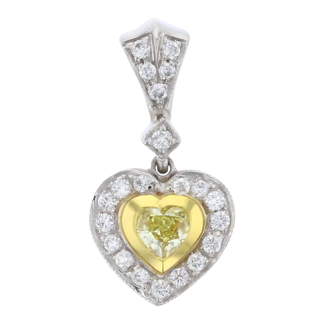 Buy Yellow Diamond Pendant (Yellow Diamond 0.45 cts. White Diamond 0.42 cts.) at Kay's Fine Jewelry