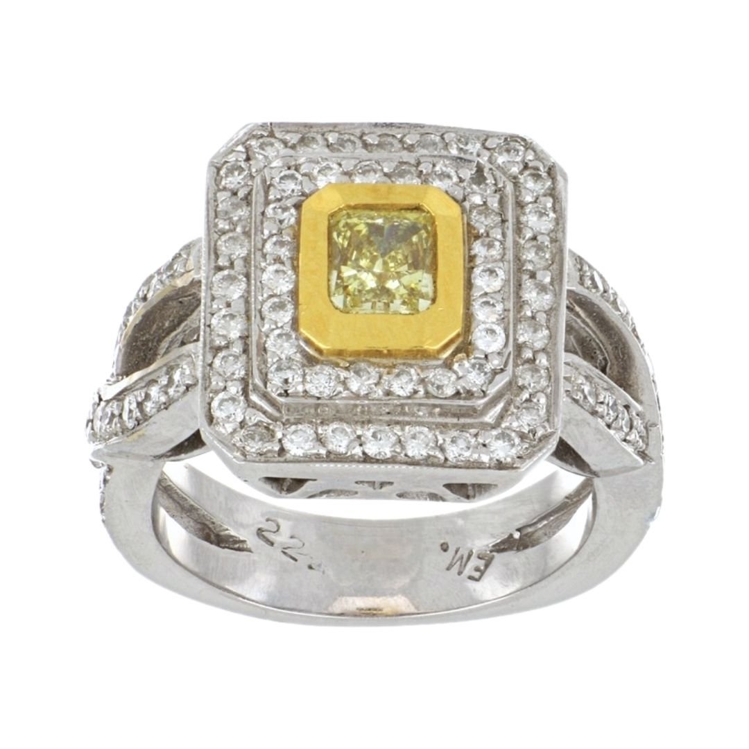 Buy Yellow Diamond Ring (Yellow Diamond 0.6 cts. White Diamond 0.84 cts.) at Kay's Fine Jewelry