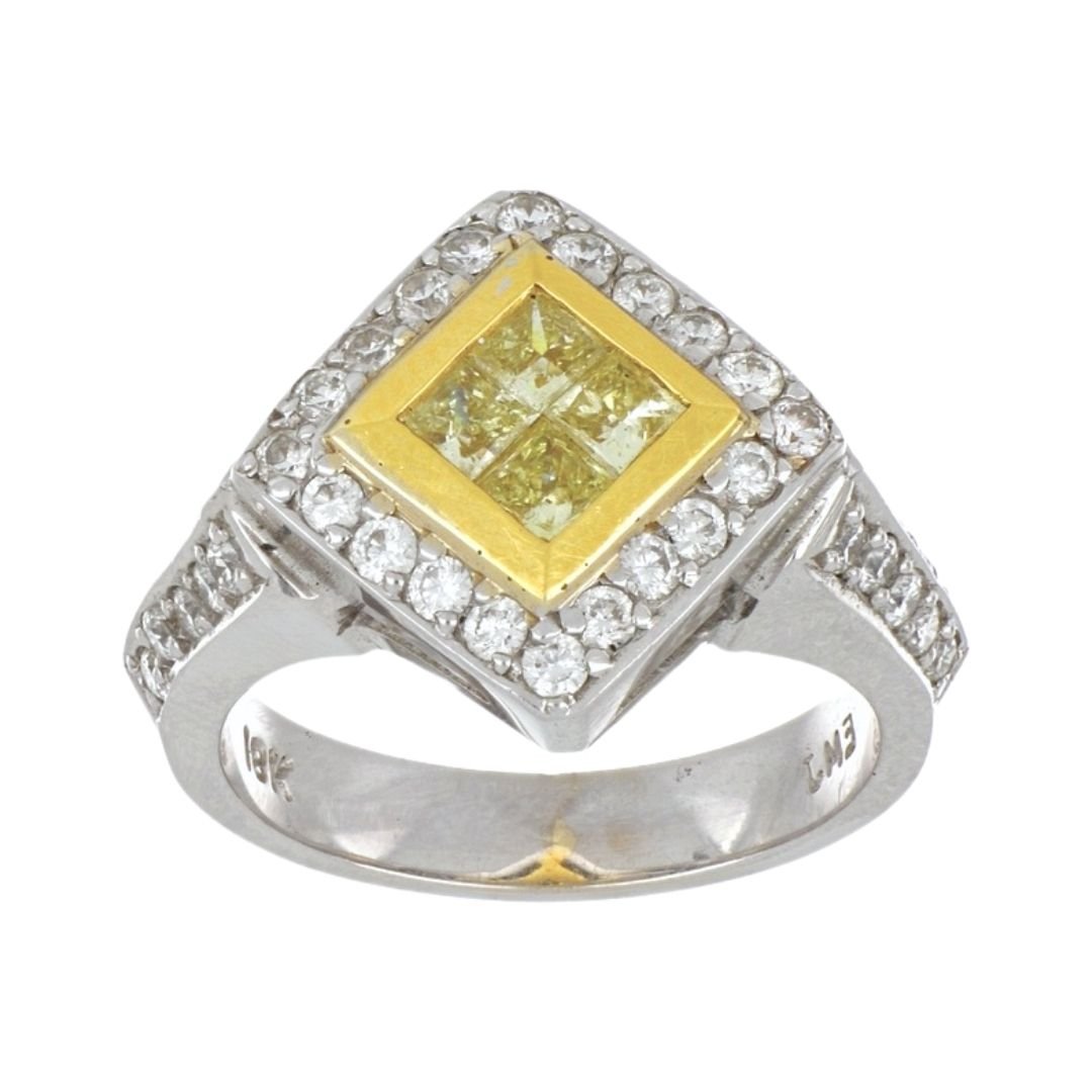 Buy Yellow Diamond Ring (Yellow Diamond 0.61 cts. White Diamond 0.75 cts.) at Kay's Fine Jewelry
