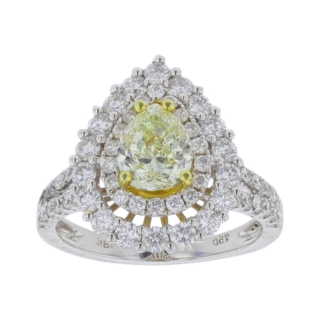 Buy Yellow Diamond Ring (Yellow Diamond 1.37cts. and Round Cut White Diamond 1.29cts. at Kay's Fine Jewelry