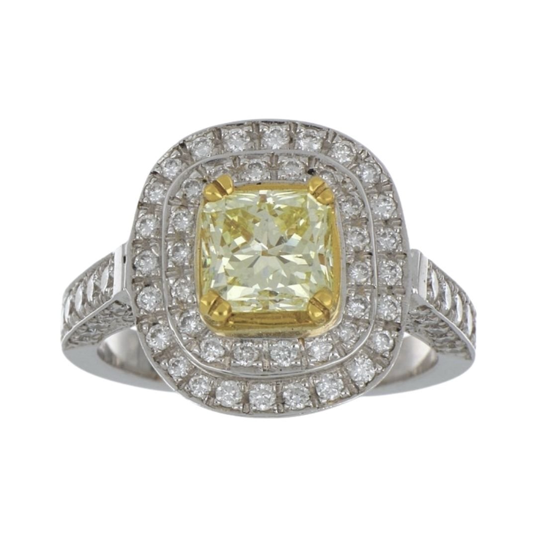 Buy Yellow Diamond Ring (Yellow Diamond 1.54 cts. White Diamond 0.88 cts.) at Kay's Fine Jewelry