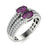 14KT Gold 2-Stone Oval Brilliant Natural Alexandrite and Diamond Ladies Ring