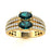 14KT Gold 2-Stone Oval Brilliant Natural Alexandrite and Diamond Ladies Ring