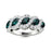 14kt Gold 5-stone Oval Brilliant cut Natural Alexandrite and Diamond Ladies Ring (Alexandrite 1.10 cts. Diamonds 0.65 cts.)
