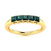 14KT Gold 5-Stone Princess Cut Natural Alexandrite Ladies Ring (Alexandrite .60 cts.)