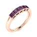 14KT Gold 5-Stone Princess Cut Natural Alexandrite Ladies Ring (Alexandrite .75 cts.)