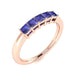 14KT Gold 5-Stone Princess Cut Tanzanite Ladies Ring (Tanzanite .60 cts. )